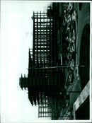 People gather in a park to celebrate the birth of a new prince. - Vintage Photograph