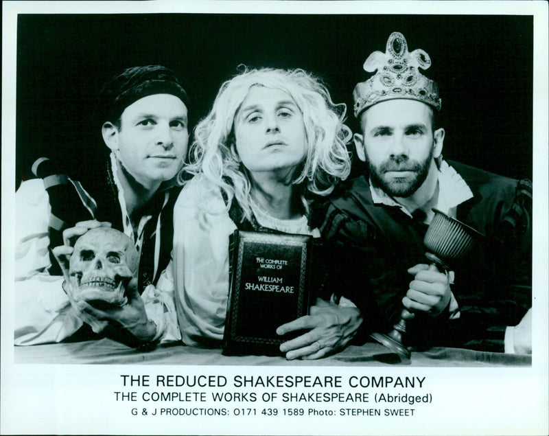 The Reduced Shakespeare Company and G&J Productions performing The Complete Works of William Shakespeare (Abridged) at the PLAShane Playhouse. - Vintage Photograph