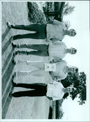 Chris Yates (left) and John Denton (right) proudly display their certificates of achievement. - Vintage Photograph