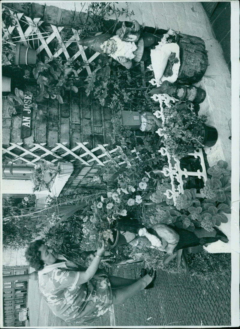 A group of people pose for a photograph in San Jose de Paper, Mexico. - Vintage Photograph