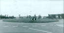 A roundabout in Cowley Houpath, England. - Vintage Photograph