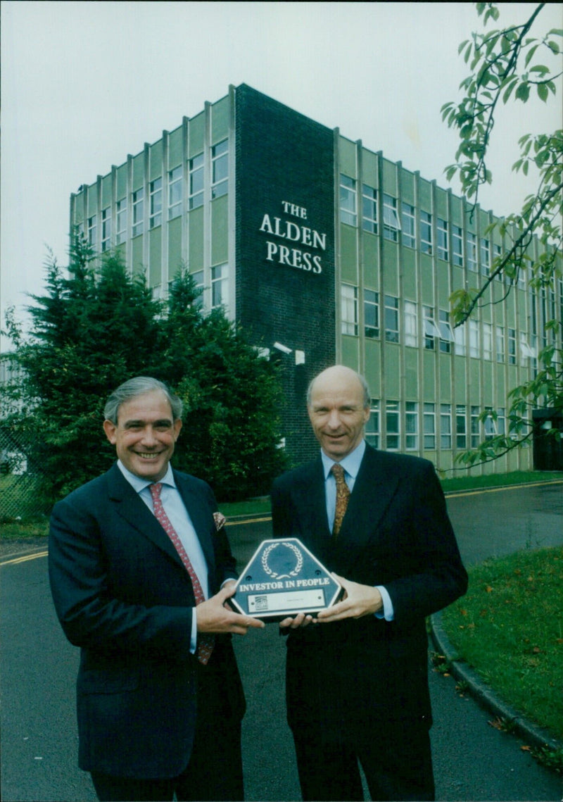 The Alden Press Investor in People 'T' certificate is proudly displayed. - Vintage Photograph