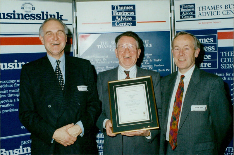 Business owners in Oxfordshire visit the Thames Business Advice Centre to receive free advice and assistance. - Vintage Photograph