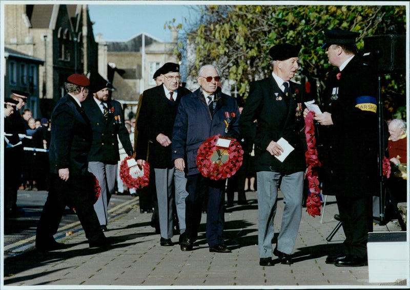 On Remembrance Sunday, a service and parade were held in Oxford to honour those who have served and sacrificed. - Vintage Photograph