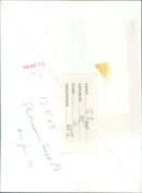 Fire exit sign in a showroom - Vintage Photograph