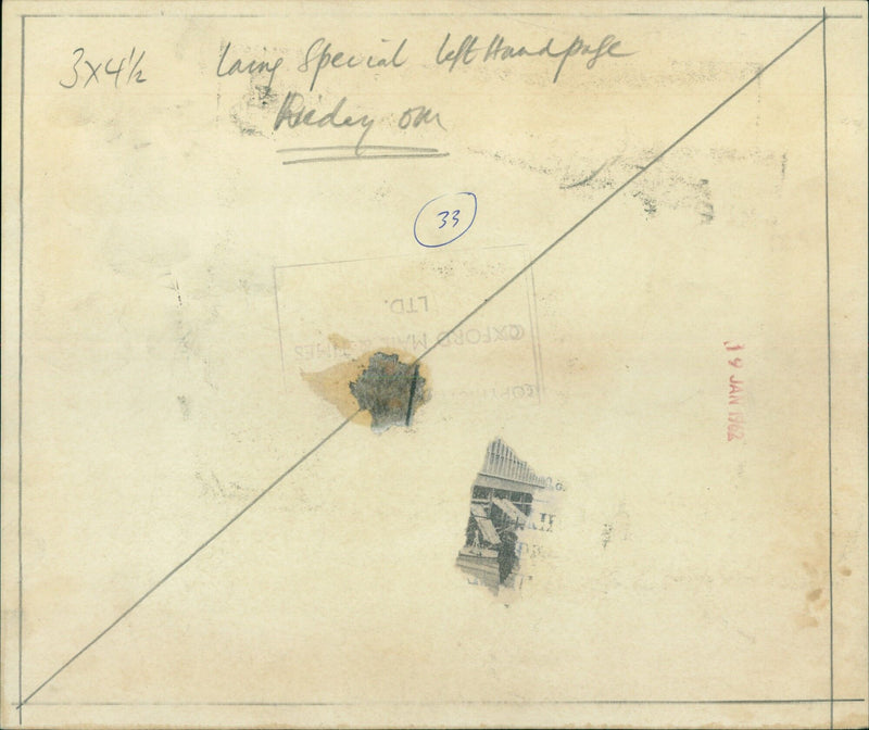 Pedestrians walking in Tylers on a cold January day. - Vintage Photograph