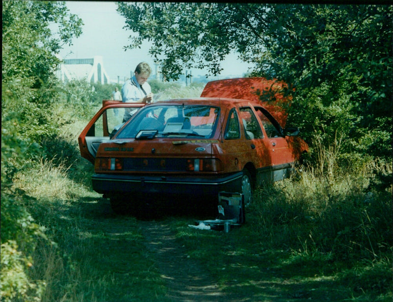 A Chemwell car parks in front of the Oxford Times building on May 25, 2021. - Vintage Photograph