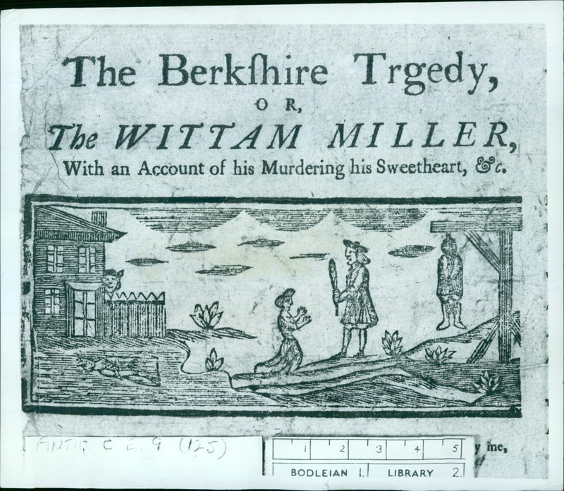 A tragedy in Wittam Miller's life, the murder of his sweetheart. - Vintage Photograph
