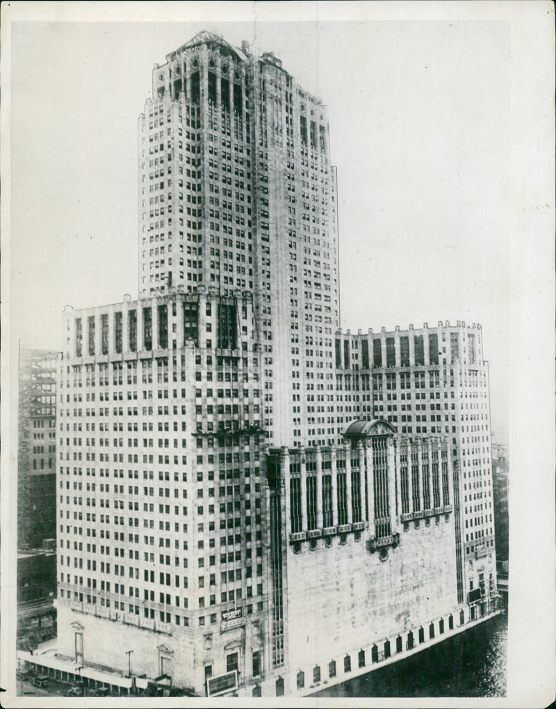 Diverse Buildings Appear in Chicago - Vintage Photograph