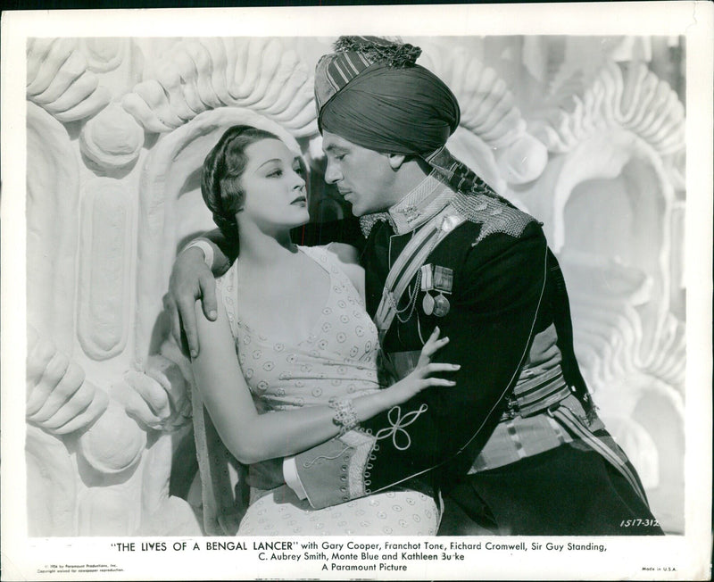 "THE LIVES OF A BENGAL LANCER" movie poster - Vintage Photograph