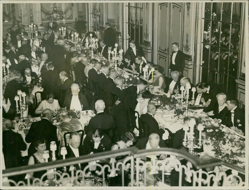 Banquet at Grand Hotel after the Konserthus festival in 1931 - Vintage Photograph