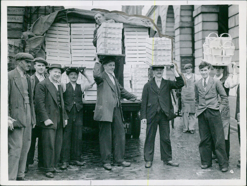 Italian Fruit on Sale After End of Sanctions - Vintage Photograph