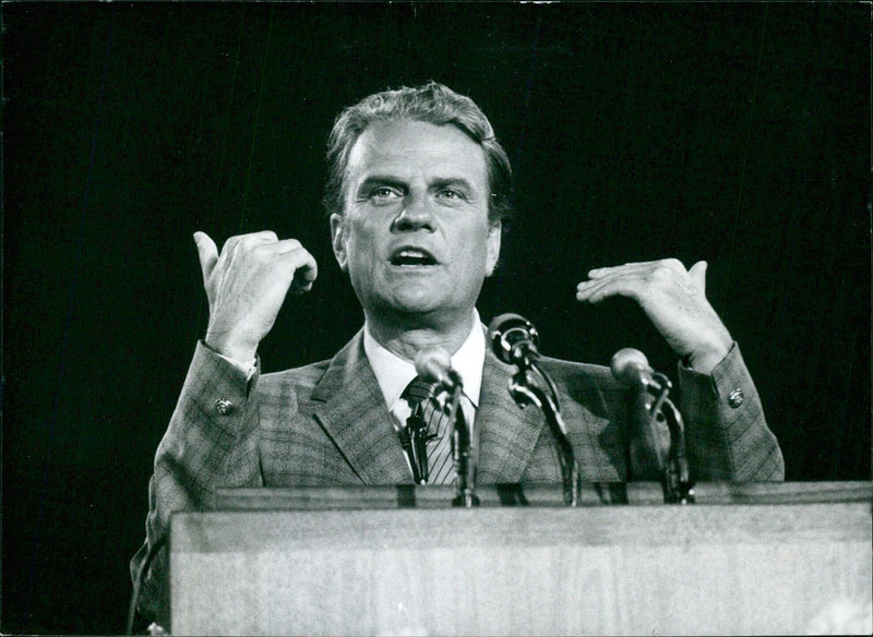 American Evangelist Dr. Billy Graham - Vintage Photograph