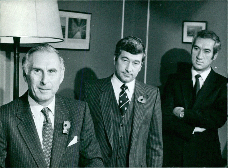 British Police Chiefs involved in security leak enquiry - Vintage Photograph