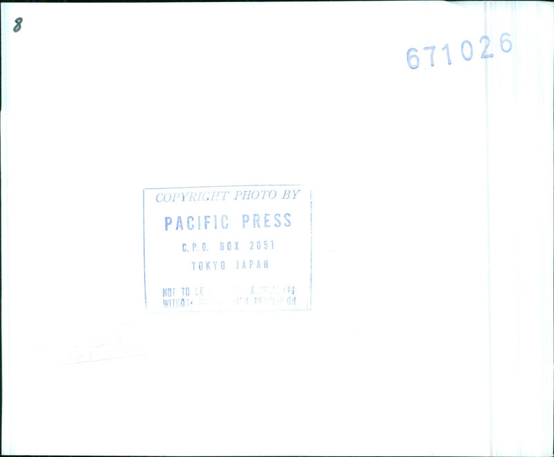 COPYRIGHT PHOTO BY PACIFIC PRESS C. P. O. BOX 2051 TOKYO JAPAN NOT TO LE 671026 - Vintage Photograph