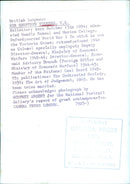 British Lawyers: SIR GEOFFREY VICKERS, V.C. - Vintage Photograph