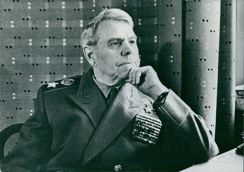 Marshal Alexander M. Vasilevsky, Chief of General Staff of the Soviet Army - Vintage Photograph