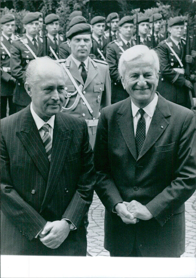 Cypriot and West German Politicians - Vintage Photograph