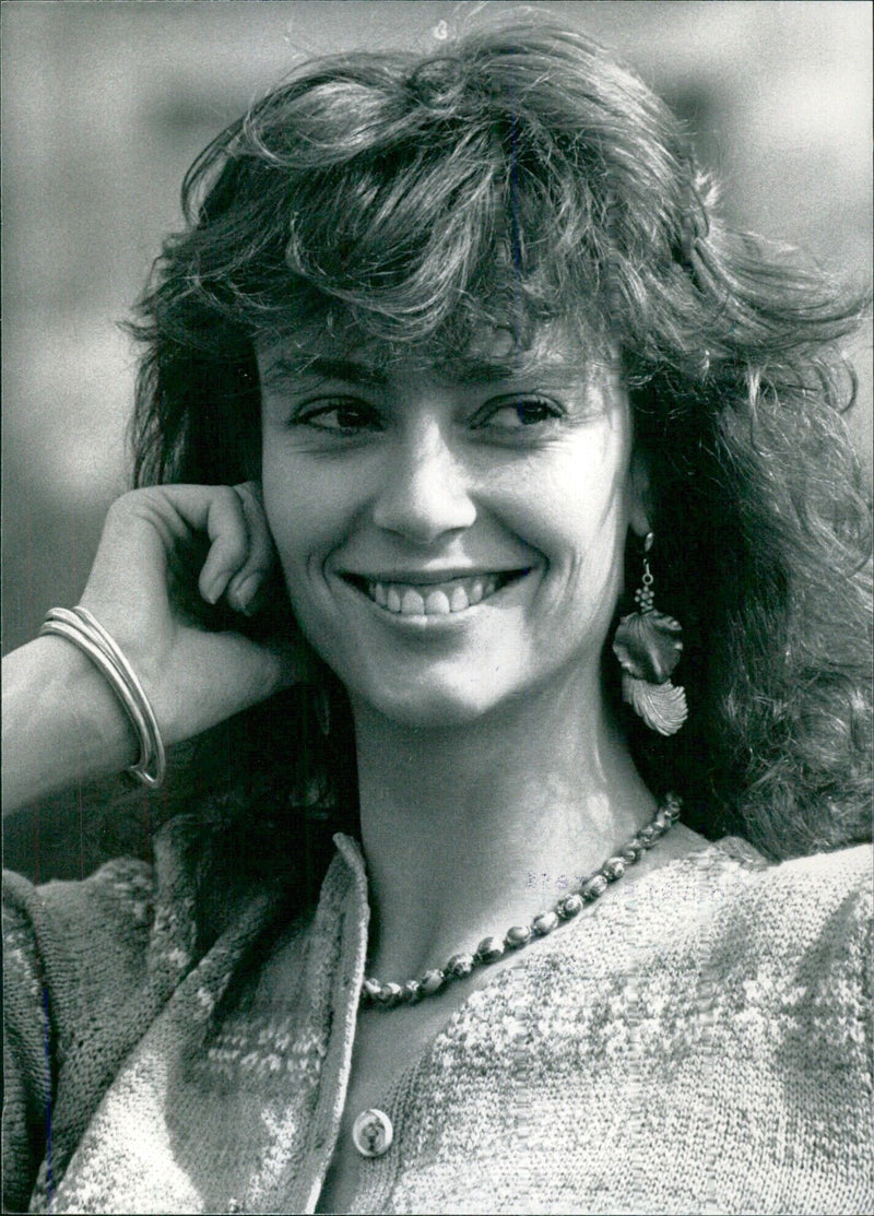 British actress Rachel Ward, known for her roles in "The Thorn Birds" and "The Running Man". - Vintage Photograph