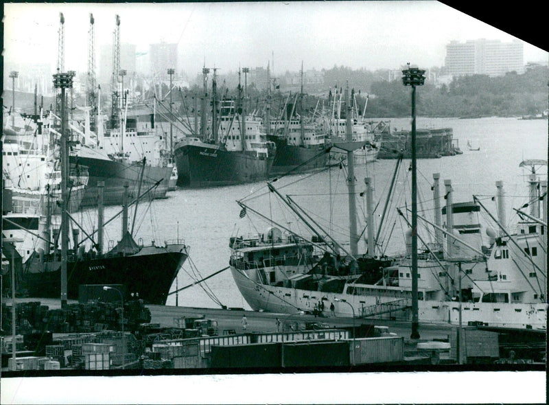 TIN CAN ISLAND PORT, LAGOS OPS - Vintage Photograph