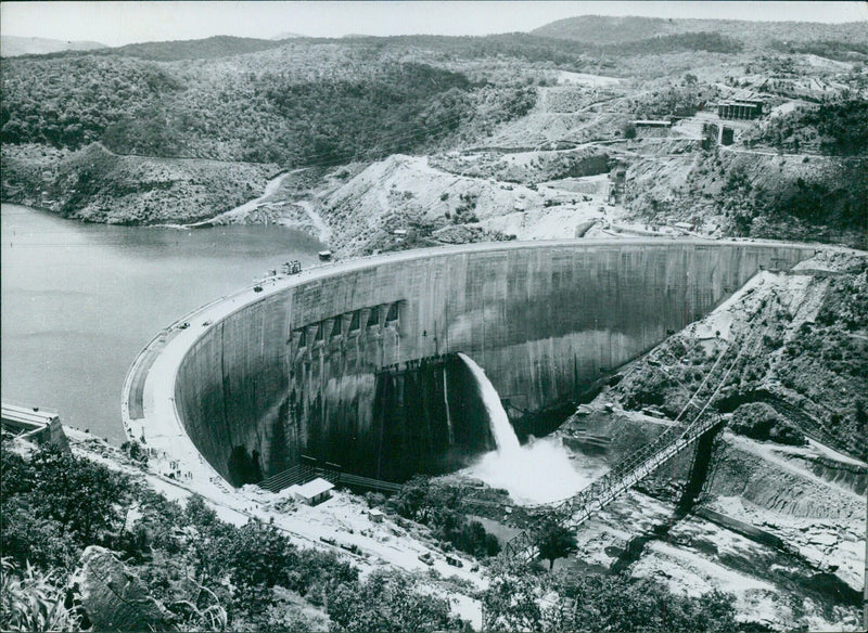 The completed Kariba Dam - Vintage Photograph