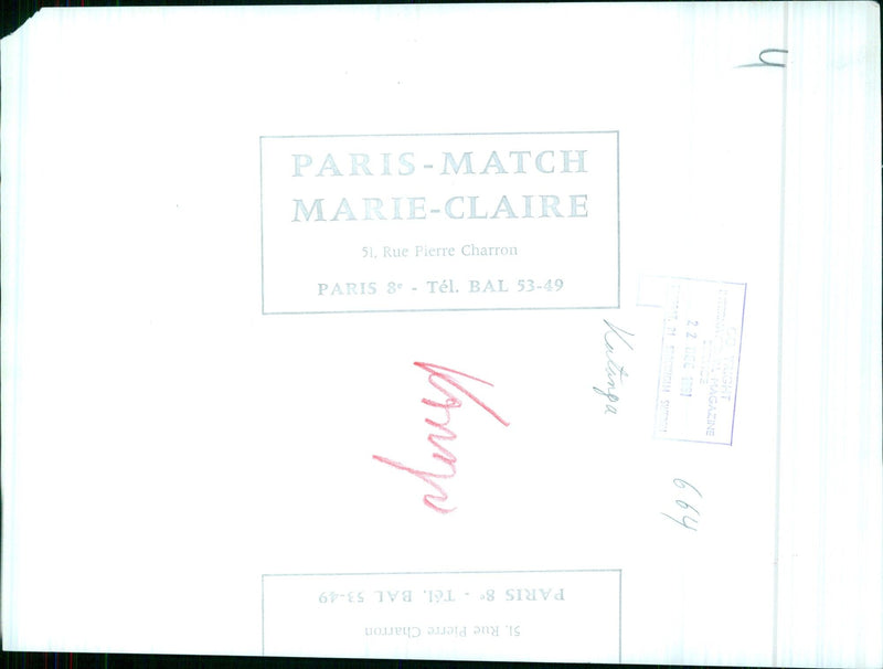 PARIS-MATCH MARIE-CLAIRE - Vintage Photograph