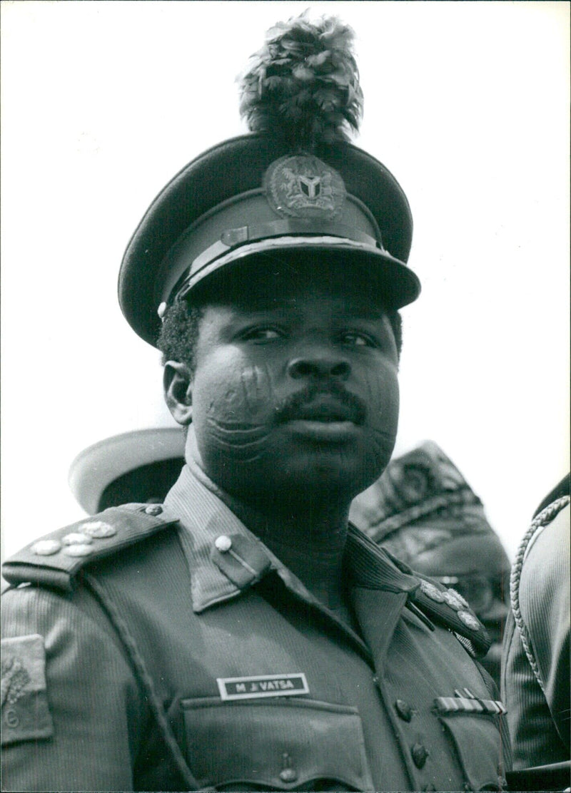 COLONEL M.3. VATSA OPS Colonel M.J. Vatsa, Commander of Nigeria's Brigade of Guards - Vintage Photograph