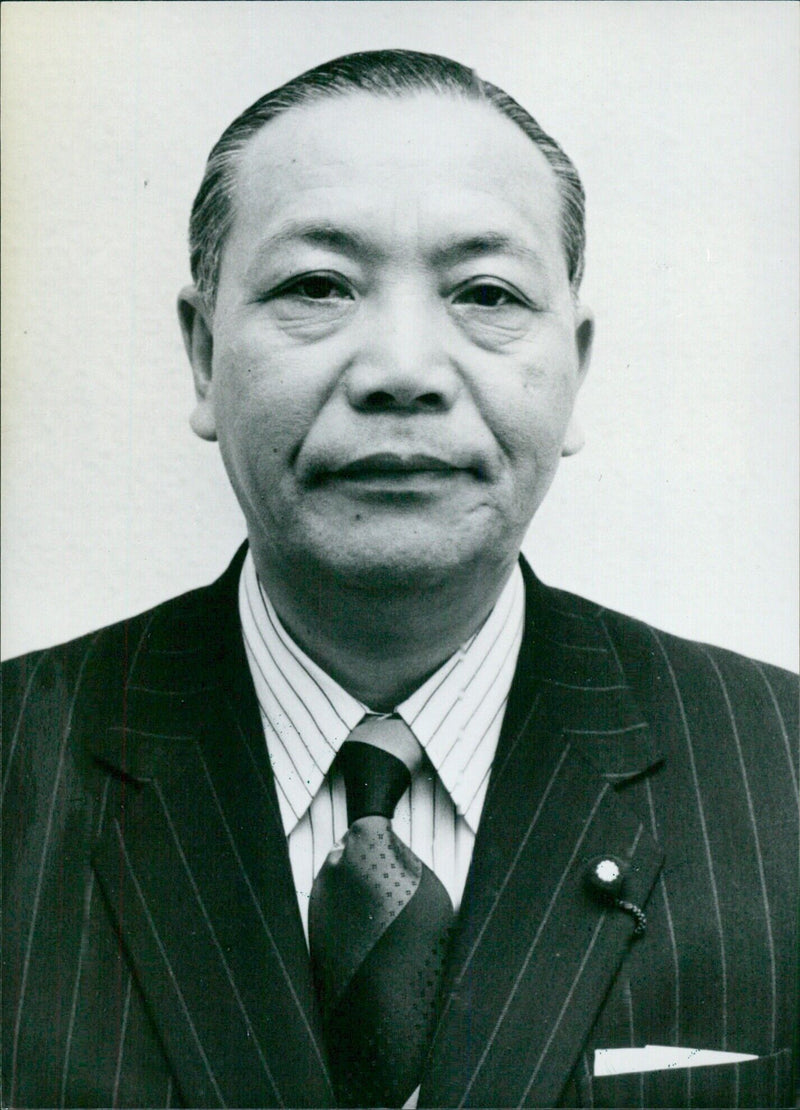 CIICHI WATANABE UPS Eiichi Watanabe, Japan's Minister of Construction. - Vintage Photograph