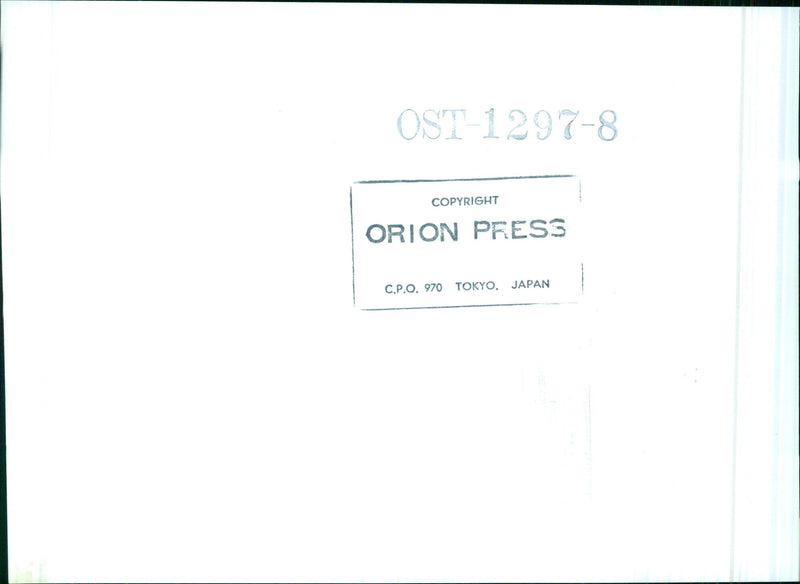 OST-1297-8 COPYRIGHT ORION PRESS C.P.O. 970 TOKYO, JAPAN - Vintage Photograph