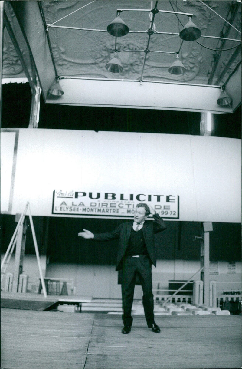 Advertisement at the Lelysée Montmartre - Vintage Photograph