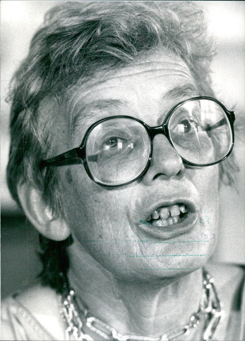 Dame Mary Warnock, Chairman of the Committee of Enquiry into Human Fertilization - Vintage Photograph