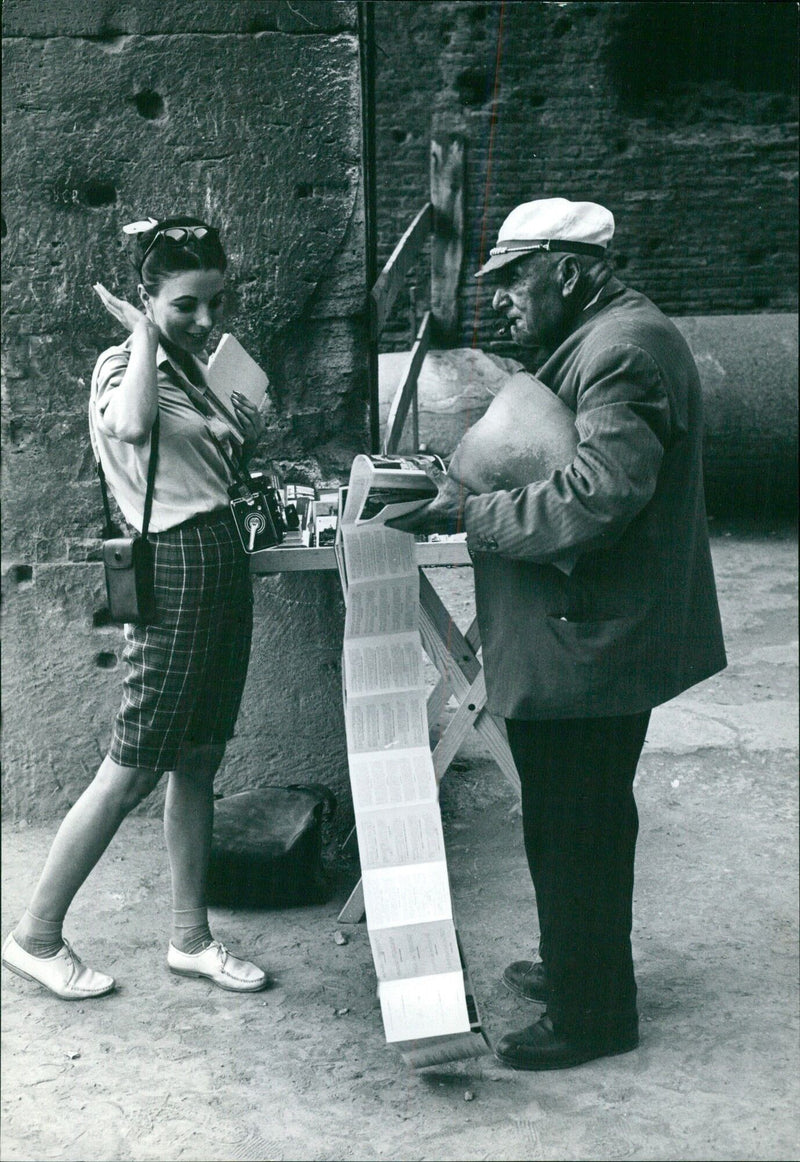 Joan Collins in Stockholm, Sweden - Vintage Photograph