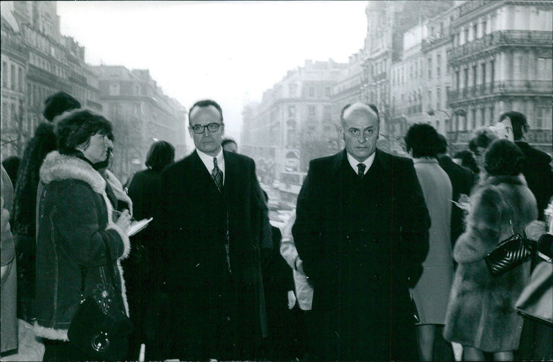 Protesters gather in the streets of Paris - Vintage Photograph