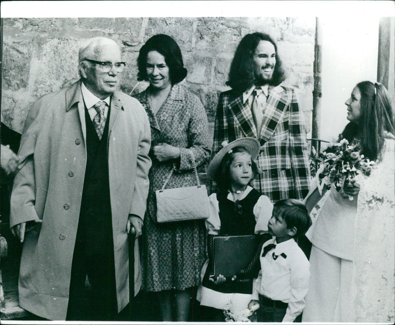 SON OF CHARLIE CHAPLIN WEDS - Vintage Photograph