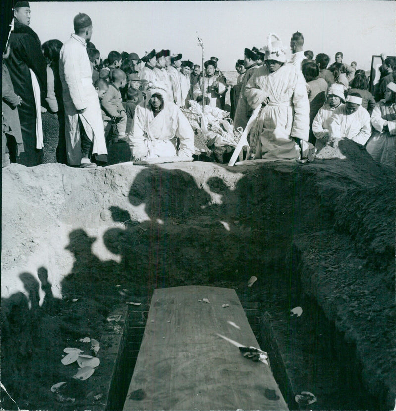 Funeral Ceremony for Madame Li - Vintage Photograph