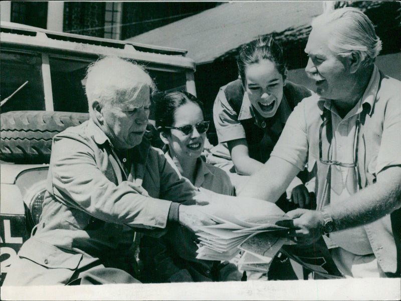 Charlie Chaplin on Safari - Vintage Photograph