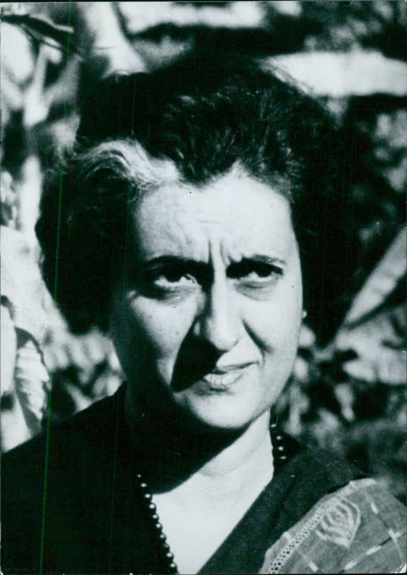 Mrs. Indira GANDHI Prime Minister of the Republic of India - Vintage Photograph