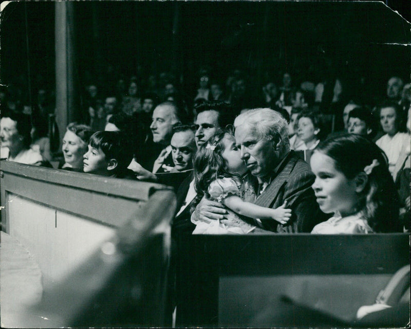 Charlie Chaplin at BIPS Circus in Lausanne - Vintage Photograph