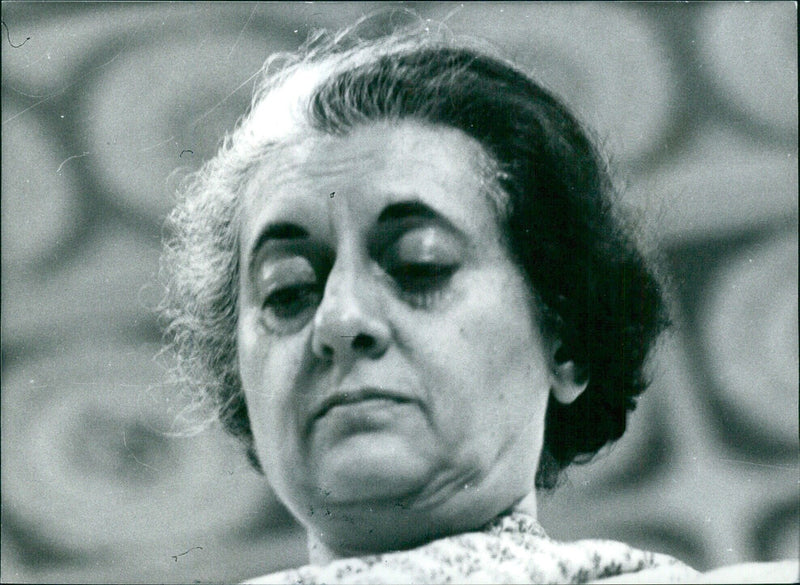 Mrs. INDIRA GANDHI, Prime Minister of India - Vintage Photograph