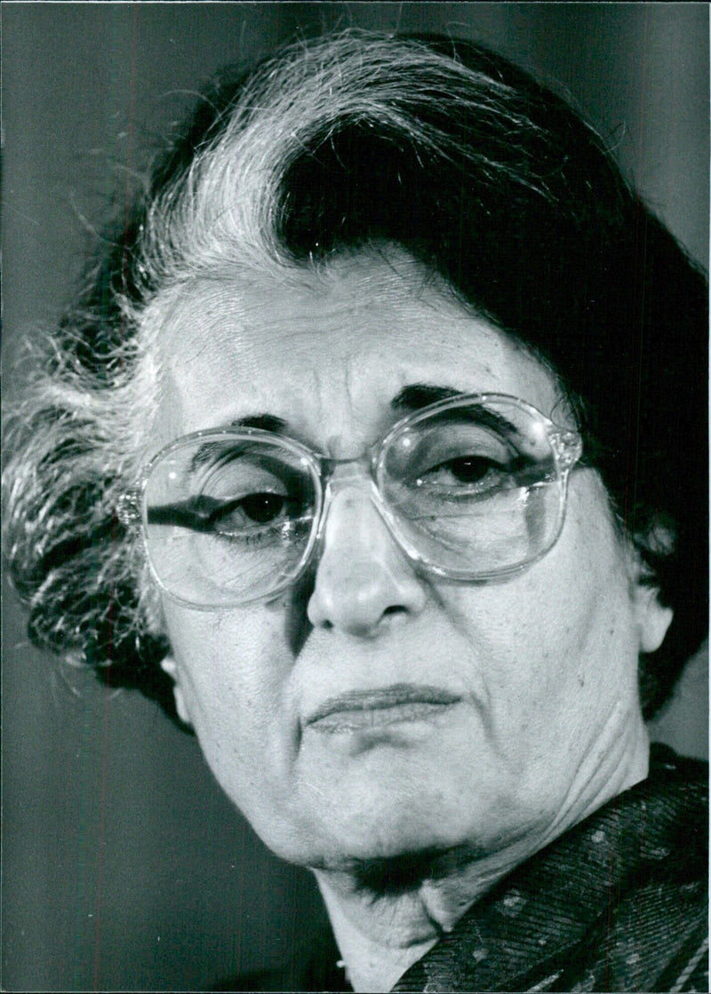 Mrs. Indira Gandhi, Prime Minister of India - Vintage Photograph