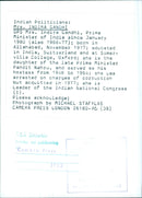 Mrs. Indira Gandhi, Prime Minister of India - Vintage Photograph