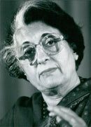Mrs. Indira Gandhi, Prime Minister of India - Vintage Photograph