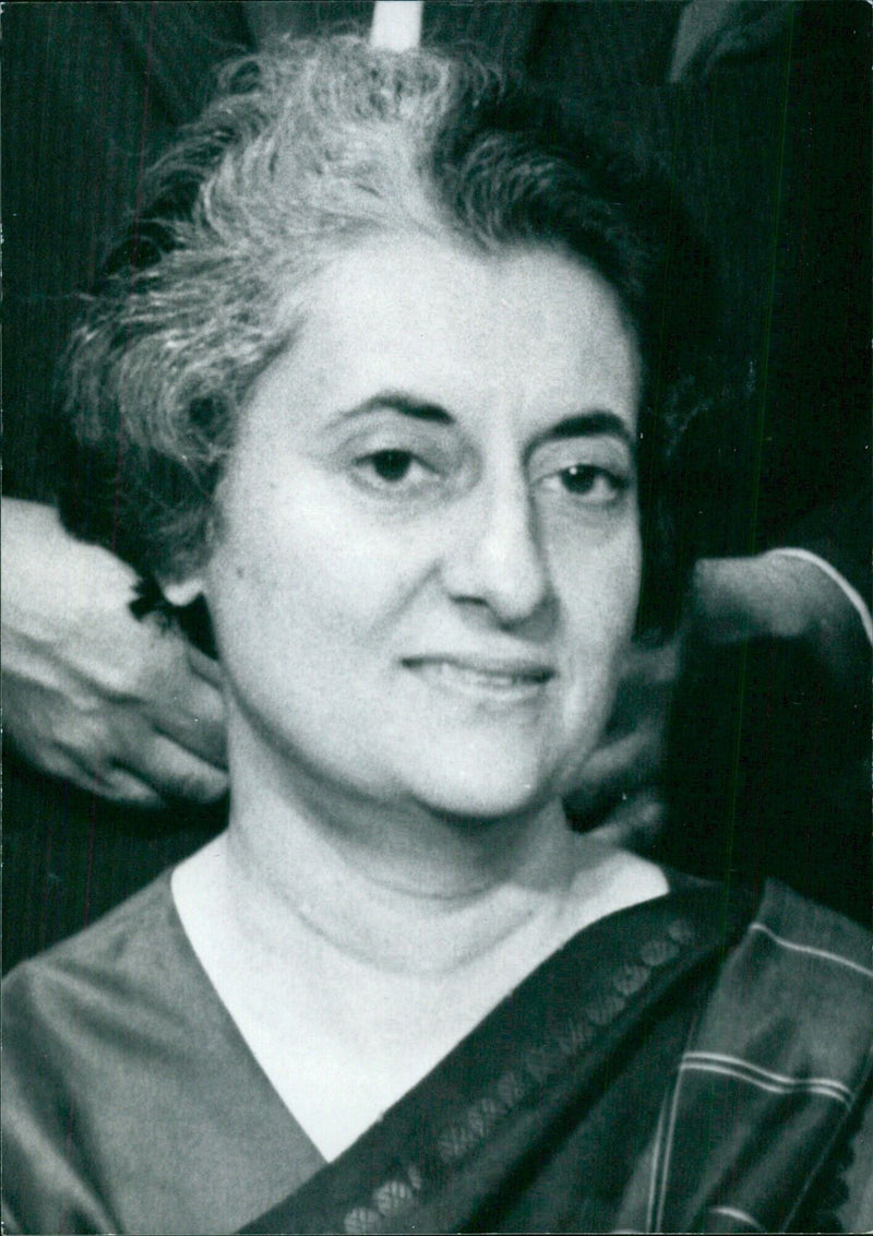 Mrs. INDIRA GANDHI, Prime Minister of India - Vintage Photograph