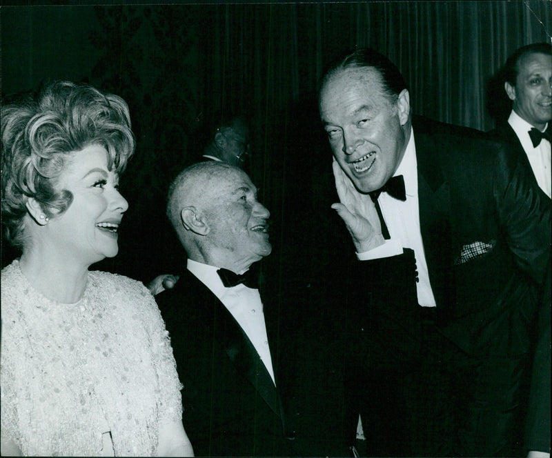 Lucille Ball, Sam Goldwyn, and Bob Hope - Vintage Photograph