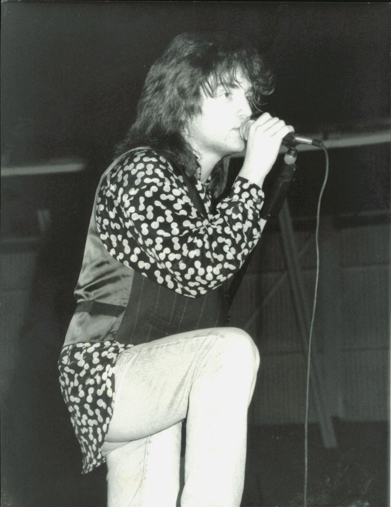 Richard Marx performing at Burbank Airport in Burbank, CA. - Vintage Photograph