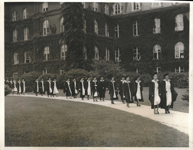 Commencement Exercises at Vassar College - Vintage Photograph