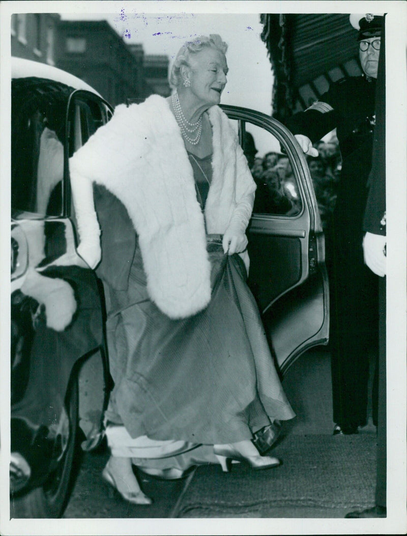 Lady Churchill at Royal Banquet - Vintage Photograph