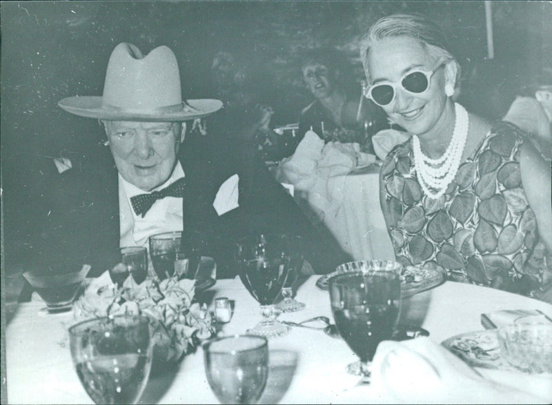 Sir Winston Churchill Incognito in Athens - Vintage Photograph