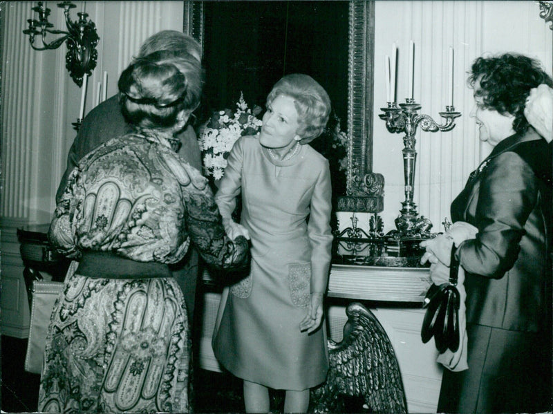 Pat Nixon Receives - Vintage Photograph