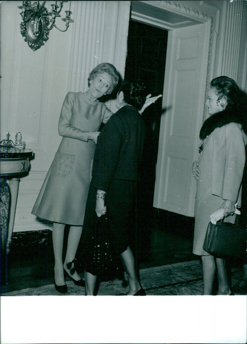 Pat Nixon at White House reception - Vintage Photograph